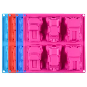 Free Sample Food Grade Heat Resistant Nontoxic Silicone Cake Mould Baking Mousse Pudding Mould Tool Car/Vehicle thumbnail-4