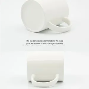 Top Grade Sublimation White Ceramic Mug Can Add Logo and Advertisements thumbnail-1