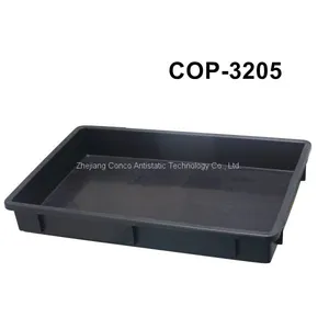 ESD Antistatic Black Plastic Plant Tray for Pcb thumbnail-1