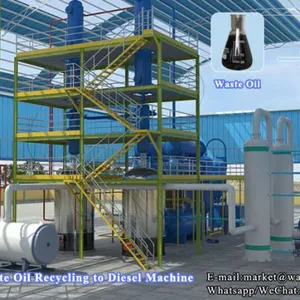 Black Engine Oil Refinery Machine,black Motor Oil Distillation Plant.black Lubrication Oil Recycling Plant thumbnail-2