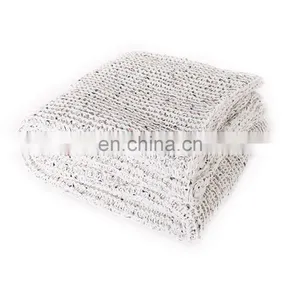 Hot Selling Knit Throw Red Blanket Home Decorative Chenille Blanket 50 x 60 Inch thumbnail-4