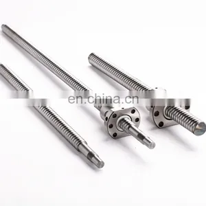 Heavy Load Ball Screw Bearing SFU Series Flange Linear Motion Parts For CNC Lathe Ball Screw thumbnail-2