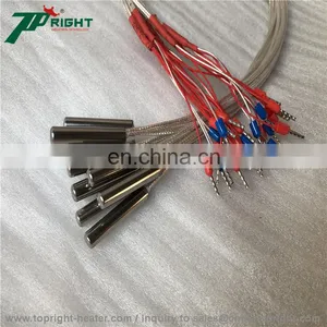 High Quality Products Thermocouple Element in Pt100 Type Temperature Sensor in Probe and Spring Lead thumbnail-4