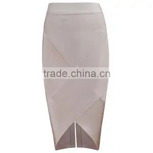 Summer Dress 2015 New Fashion Sey Women Blue Pink Midi Evening Party V Bottom Split Bandage Skirts Bandage Bodycon Women Wearing thumbnail-5