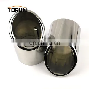 Hot Sale High Quality Universal Car Exhaust Muffler for Audi A6L Mirror Polish thumbnail-2