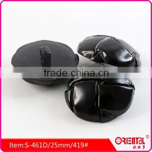Hign Quality Shiny Black Plastic Coat Button With Shank thumbnail-1