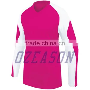 Long Sleeve Sublimated Volleyball Jersey For Team/Design Your Own Volleyball Jersey For Team thumbnail-5