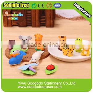 3D Shaped Stiationery Various Shaped Eraser thumbnail-2