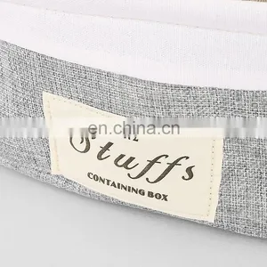 Art Baby Cloth Basket Storage Decorations Office Supplies Gifts Organizer With Two Cotton Rope Handles thumbnail-5