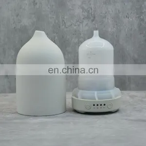 Ceramic Aromatherapy Essential Oil Diffuser Ultrasonic Portable Cool Mist Aroma With 7 Led Lights And Waterless Auto Shut-off thumbnail-4