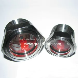 Stainless Steel 304 Liquid Water Flow Sight Glass Manufacturer NPT BSP Metric Thread thumbnail-3