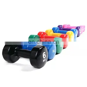 20kg Free Weight Lifting Gym Equipment Mancuernas 10Kg Weights Hantel Hexagon Hexagonal Dumbell Rubber Hex Dumbbells Sets thumbnail-1