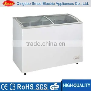 138L Supermarket Chest Freezer With Sliding Curved Glass Door thumbnail-1