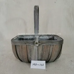 High Quality Small Poplar Basket With Handles for Storage, Laundry Plant Basket thumbnail-2