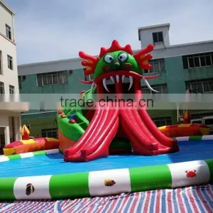 2015 Newest 0.9mm PVC Tarpaulin Colorful Inflatable Fun City Amusemet Park for Sea thumbnail-6