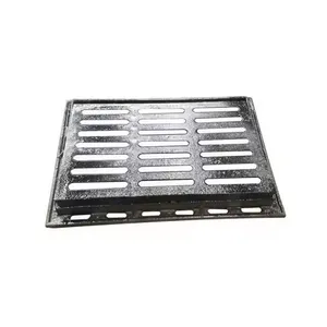 Metal Grate Ductile Cast Iron Road Drainage Gully Grates and Frame for Garage Road thumbnail-1