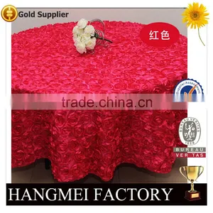 Wedding Decoration Red Rose Table Cloth HM-ZB62 thumbnail-1