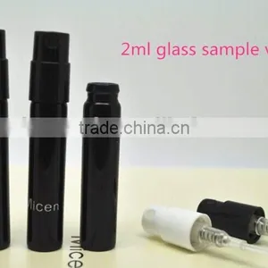 2ml Empty Cosmetic Black Sample Glass Vial,cosmetic Perfume Glass Vial thumbnail-1