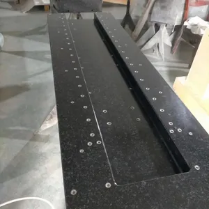 High Precision Marble Mechanical Components Machine Bed Base Guide Beam Threaded Gantry Drilling Processing Customization thumbnail-1
