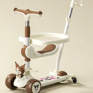 Children's Scooter 3-in-1 yo yo Scooter Multi Functional Folding With Guardrail Male and Female Universal Roller Scooter（Wechat:13510231336） thumbnail-1