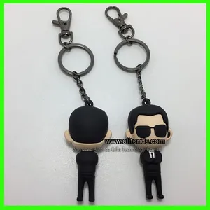 3d Figure Keychain Custom Soft Pvc Rubber Cartoon Baby Figure Design Shape Keychain Custom Promo Advertising Souvenir Keychain Custom thumbnail-2