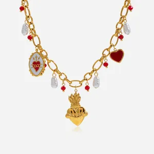 HonHo 316L Stainless Steel Necklace With 18K Gold PVD Coating - 2-Year Color Retention thumbnail-5