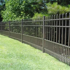 Galvanized Steel Wrought Iron Fence Panels for Garden Decoration and Safety thumbnail-2