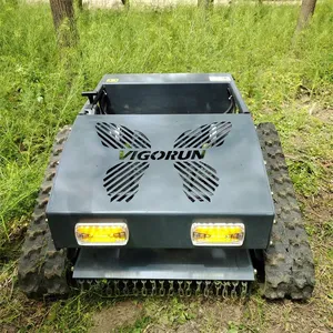 Petrol Remote Control Distance 200M Sharp Mowing Blades Remote Control Track Mower thumbnail-6