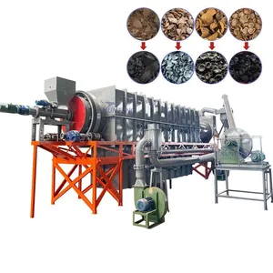 Continuous Nut Shell Chestnut Shell Carbonization Furnace Biomass Pistachio Shell Charcoal Making Equipment thumbnail-1