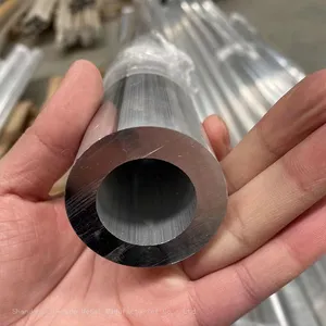 T6 6061 7075 1050 1060 2014 2017 5052 Aluminum Round Alloy Steel Pipe thumbnail-2