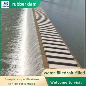 Landscape Rubber Dam, Inflatable Rubber Dam, Water-filled Retaining Dam, Slope Type, Support Installation thumbnail-5