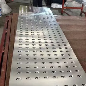 Traction Tread Plank Grating Dimple Perforated Metal With Round Hole Anti Skid Plate for Flooring Walkway thumbnail-3