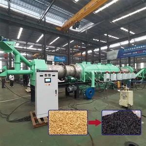 Continuous Sheep Manure Carbonization Furnace Palm Fiber Carbonization Equipment EPC thumbnail-1