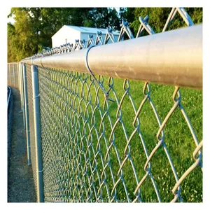 Customized Galvanized Chain Link Fence /interlink Fence/ Home Garden Wire Fencing Garden Fence for Protection thumbnail-2