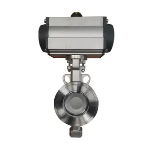 Food Grade Pneumatic Butterfly Valve thumbnail-3