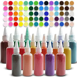 Baked Colored Sand is Packed in 10-gram Crayon Bottles and 50-gram Funnel Bottles. They Are Used for Sand Painting. thumbnail-1