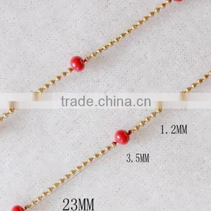Colored Metal Ball Chain, Brass Ball Chain Plaistic Ball Chain For Wholesale thumbnail-1