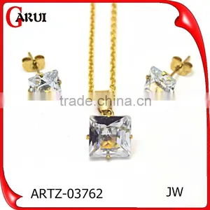 Fashion Jewelry Charm 2016 Fashion Black Crystal Daily Wear Jewelry Set thumbnail-5