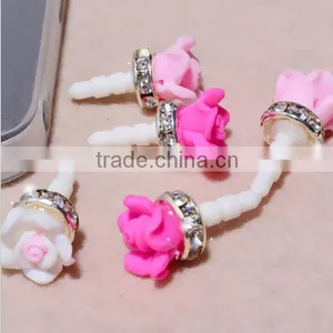 Fashion Rose Dust Plugs for IPhone 6 ,for IPhone 6 Dust Plugs thumbnail-1