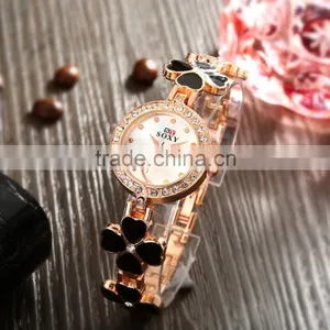 2016 Cheap Price Fashion Four-leaf Clover Ladies Fancy Watches Imported Watches Quality Choice Most Popular thumbnail-3