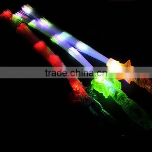 Adult Kids Fashion LED Fiber Stick Flashing Lights up Glow Sticks Party Concert Xmas Halloween thumbnail-3