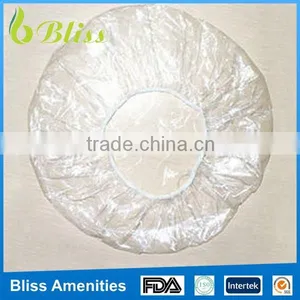 MSC0001 Hotel Guest Amenities PE Ear Plastic Hotel Disposable Shower Cap thumbnail-3