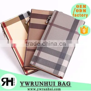 Fashion Wholesale Factory Cheap Pu Leather Zipper Long Wallet For Men thumbnail-1