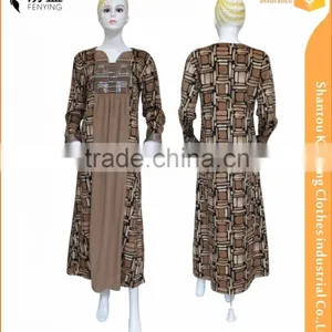 2016 Fashion Special Neck Shape Long Sleeve Maxi Dress With Sequin thumbnail-1