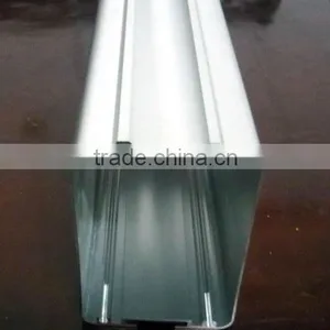 Silver Anodize Matt Aluminium Profile for Windows and Doors thumbnail-1