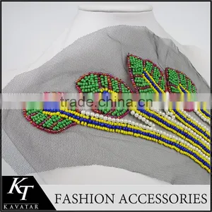 Pearl Lace Patch/Colorful Beaded Sew Lace Patch thumbnail-4