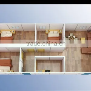 Sandwich Panel Prefabricated House,prefab House With Low Cost for Living/warehouse thumbnail-3