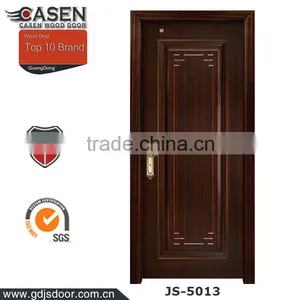 Wholesale Ebony Veneer Laminated Solid Wood Restaurant Entrance Doors thumbnail-4