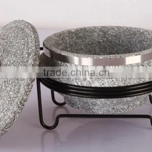 Large Cooking Pot With Wood Frame Soup Cooking Pot Granite Cooking Pots thumbnail-3