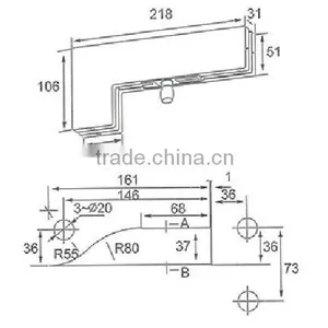China Supplier Stainless Steel Glass Door Lower Clamp (DL-003) thumbnail-2